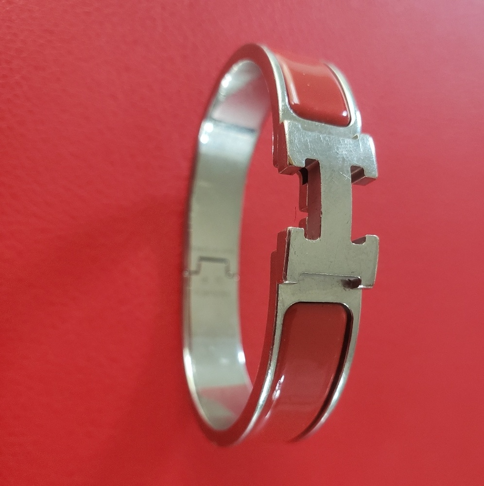 Authentic Used Hermes Clic H Bracelet